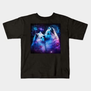 Samoyed Pair Kids T-Shirt